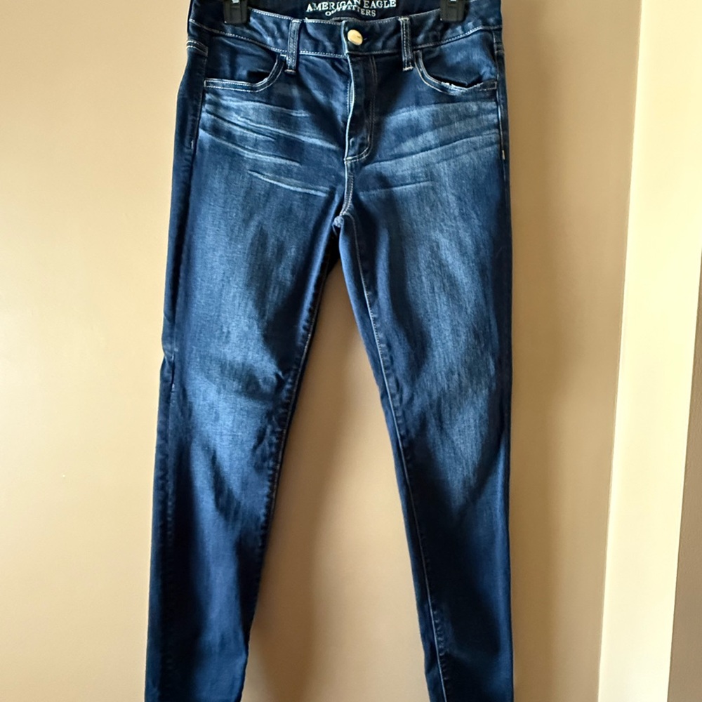 American Eagle Outfitters Blue Skinny Jeans Classic Style